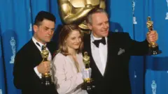 Equipe do filme Silêncio dos Inocentes no Oscar em 1992