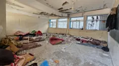 په مرکزي غزه کې پر پنجشنبه بمبار شوی ښوونځی