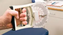 Pour mesurer la force de préhension, les médecins utilisent un dynamomètre.