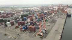 Porto de Guaiaquil, no Equador