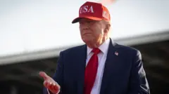 US President Donald Trump in Des Moines, Iowa, on 3 July 2025 