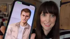 له مېرمنې سره موبایل دی چې پر ښېښه یې د اې‌ای نارینه تصویر دی.‌ دا مېرمن وايي، همدا یې ځیرک ملګری دی او دې ترې مشورې اخلي، مجلس ورسره کوي. 