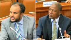 የምክር ቤት አባላቱ ዶ/ር ደሳለኝ ጫኔ እና ዶ/ር አወቀ ሃምዛዬ