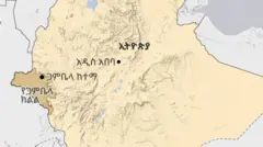 ጋምቤላ ክልልን የሚያሳይ ካርታ