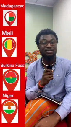 BBC presenter facing the camera