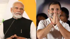 पीएम नरेंद्र मोदी के साथ लोकसभा में नेता प्रतिपक्ष राहुल गांधी 