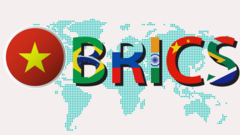 Quốc kỳ Việt Nam và biểu tượng BRICS