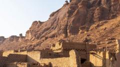 Vista de algunas de las ruinas de AlUla.