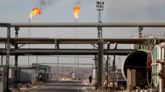 Erbil'de bir rafineri