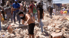 Las impactantes imágenes de los destrozos causados por el potente terremoto que sacudió el oeste de Colombia