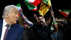 Photo of US President Donald Trump and Iranians wey dey jubilate di ceasefire