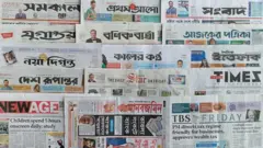 ঢাকা থেকে প্রকাশিত সংবাদপত্র।