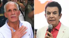 El conservador Nasry Asfura y el centrista Salvador Nasralla