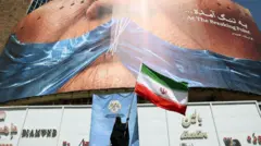 جدارية في العاصمة الإيرانية طهران