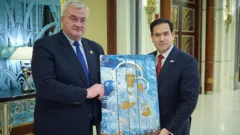 Голова МЗС України Андрій Сибіга та держсекретар США Марко Рубіо 