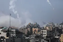 Aftermath of Israeli strike in Gaza City