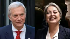 José Antonio Kast e Jeannette Jara, que se enfrentam neste domingo (14/12) no segundo turno das eleições presidenciais chilenas