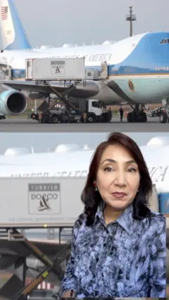 BBC Uzbek бошловчиси Трамп учоғи ўнгида