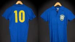 Camisa de Pelé na final de 1958