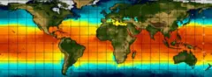 Un mapamundi relacionado con la temperatura del océano durante El Niño