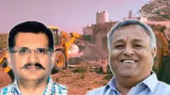 ગુજરાતના પૂર્વ સાંસદ દીનુ સોલંકી, ગીર સોમનાથના કલેક્ટર દિગ્વિજયસિંહ, ગુજરાતમાં ગેરકાયદે બાંધકામ, બીબીસી ગુજરાતી, ગુજરાત