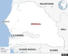 Carte du Sénégal