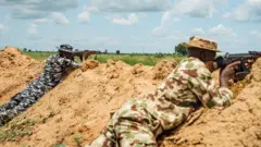 A policeman and a military man