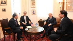 نتنياهو مع كوشنر في مكتب رئيس الوزراء الإسرائيلي