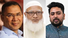 তারেক রহমান, শফিকুর রহমান ও নাহিদ ইসলাম