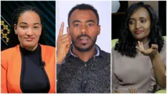ገነት አስማማው፣ ዳዊት በጋሻው እና መስከረም አበራ።