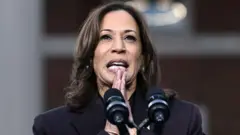 ఓటమి ఖాయమైన తర్వాత హోవర్డ్ యూనివర్సిటీలో తన మద్దతుదారులను ఉద్దేశించి కమలా హారిస్ మాట్లాడారు