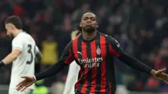 Rafael Leao alifunga bao lake la tano la Serie A msimu huu dhidi ya Lazio