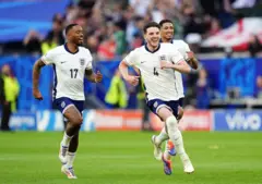 من مباراة إنجلترا ضد سويسرا في يورو 2024