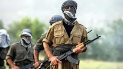 مقاتلون أكراد من حزب العمال الكردستاني شمال العراق 