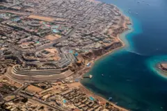 Vista aérea de Sharm el-Sheikh en 2021.