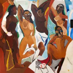 La obra de Taylor, Del Congo a la Capital y de Nuevo Negro (2007), se exhibe actualmente en el Museo Picasso de París