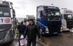 blokada graničnih prelaza na balkanu, balkanske kamiondžije blokiraju granične prelaze ka zemljama EU