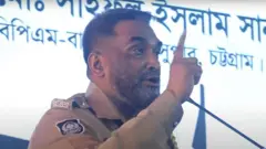 বক্তব্য রাখছেন চট্টগ্রামের পুলিশ সুপার মোঃ সাইফুল ইসলাম সানতু 