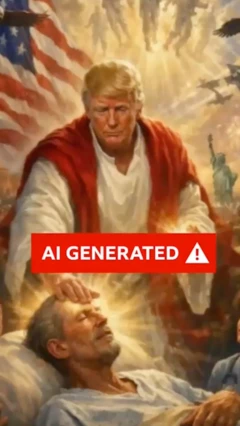 தன்னை கிறிஸ்துவை போல காட்டும் ஏ.ஐ. படத்தை டிரம்ப் நீக்கியது ஏன்?