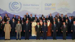 World leaders gada for di COP27 summit
