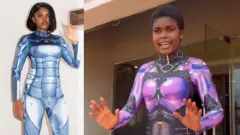 Jadrolita na content creator wey dey mimic robot