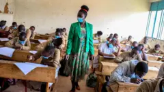 Teacher in class