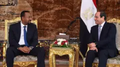 MM Abiy Ahimadiifi fi Pirezidantiin Masrii Al-Sisiin Kaayirootti yeroo mari'atan