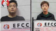 Awon afurasi mejeeji gbe akọle EFCC lọwọ