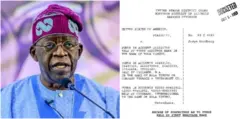Bola Tinubu na akwụkwọ ụlọikpe gbara