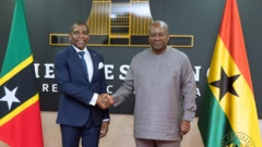 Prime minister of saint Kitts and Nevis visit Ghana