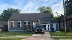 A imagem mostra a casa onde Elkins abriu fogo contra seus filhos.