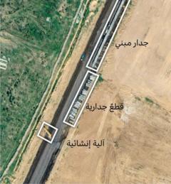 صورة من الأقمار الصناعية للحدود المصرية مع قطاع غزة