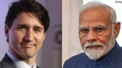 जस्टिन ट्रुडो आणि नरेंद्र मोदी