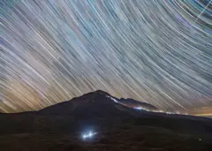 بارش برساوشی بر فراز سبلان
